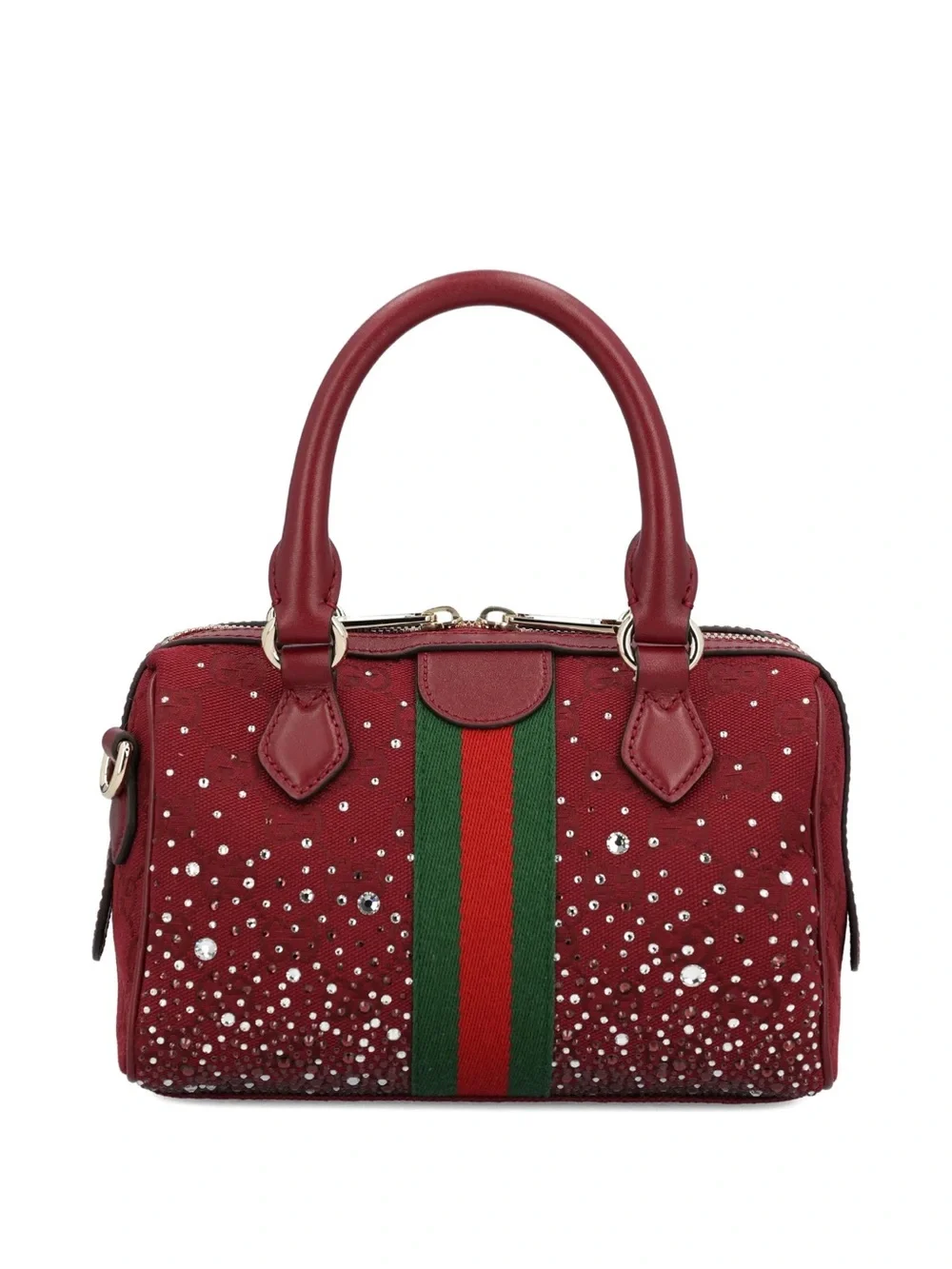 Gucci Small Ophidia Red Crystal-Studded Top Handle tote bag